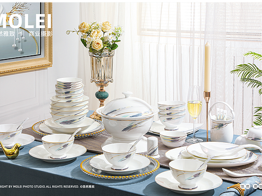 景德镇瓷器|骨瓷|套盘