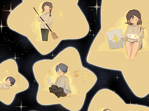 群星閃耀（個人主頁-ZNjgxMDA3NzI=） - 兒童插畫 - 站酷設計師Z433927656原創(chuàng)素材 - 站酷ZCOOL