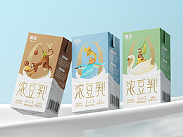 "自然"更轻盈,開鑫浓豆乳包装设计