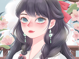 原创插画 | 我的线稿和色稿好像跟成品“不熟”哈哈哈