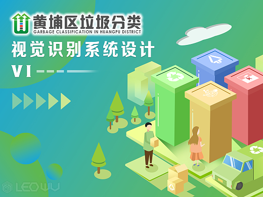 广东省广州市黄埔区垃圾分类VI视觉识别系统形象设计