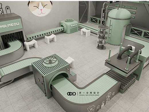 猫先生和Bilibili的联名店清新工业风