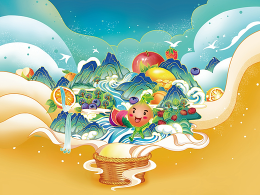 水果乐园（个人主页-ZNjQ3NTQ3NDA=） - 商业插画 - 站酷设计师助人魏乐原创素材 - 站酷ZCOOL
