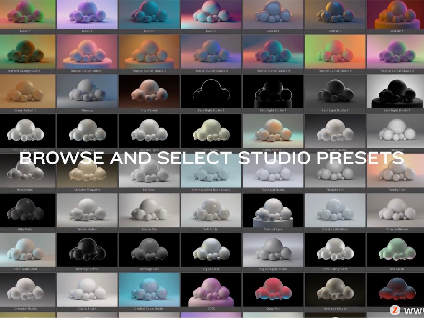 C4D插件灰猩猩灯光插件预设 GreyScaleGorilla Light Kit Pro v3_醉舞千年杯莫停站酷ZCOOL