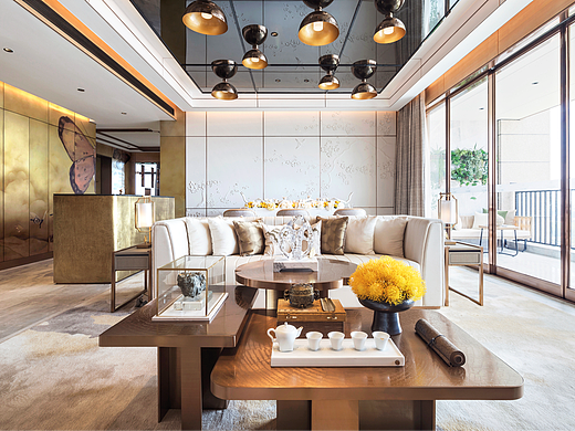 东莞万科皇马郦宫样板房-新中式