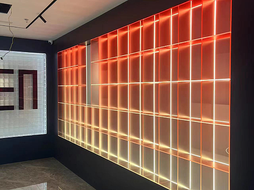 亚克力渐变透明彩色展示柜产品展示架