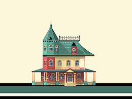 adobe illustrator小房子