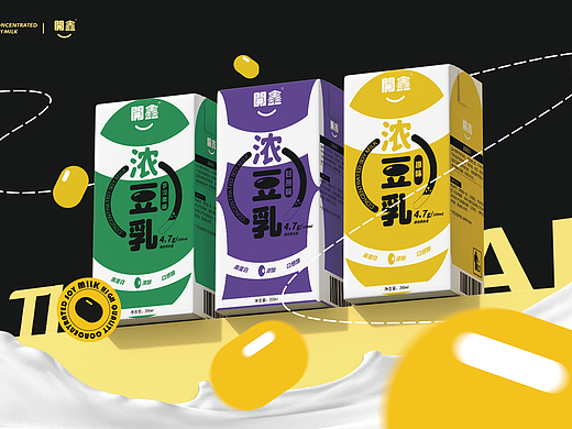 開鑫×浓豆乳 | 浓豆乳食品包装设计