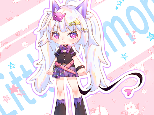 Q版双马尾小恶魔