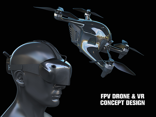 [GHOST] FPV DRONE & VR CONCEPT DESIGN（个人主页-ZNjM1NTkzMjg=） - 其他工业/产品 - 站酷设计师麒麟好物原创素材 - 站酷ZCOOL