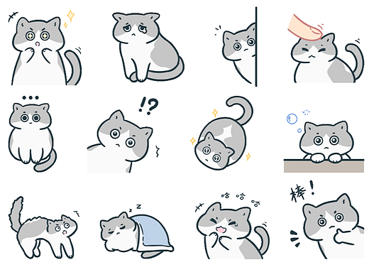 《万家喵日常》微信表情包