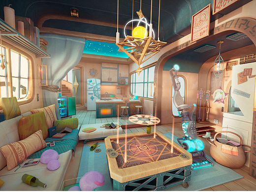 3D场景建模🌟魔法屋，施法达到心中所想