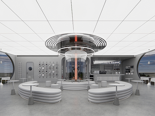 星际咖啡方案设计——未来主义风格