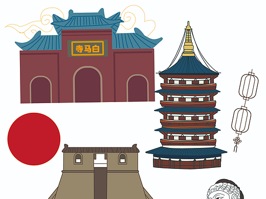 城市插画（个人主页-ZNjgyOTE4OTI=） - 创作习作 - 站酷设计师是加一不是舒依原创素材 - 站酷ZCOOL