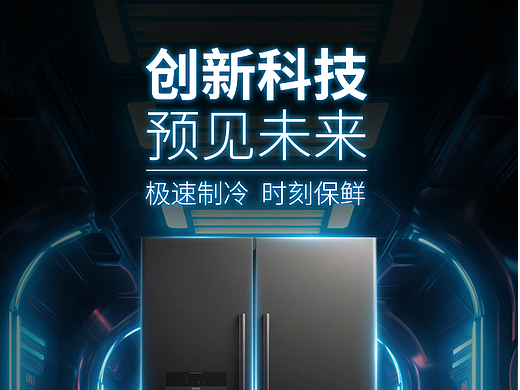 冰箱电器海报