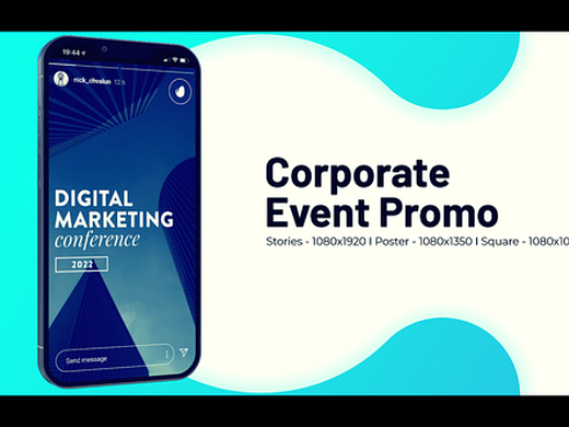 AE模板 | 创意动态手机模形标题介绍数字促销商业广告