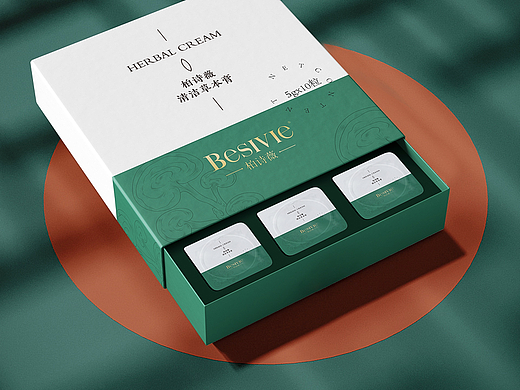 柏诗薇-护肤清洁草本膏包装设计