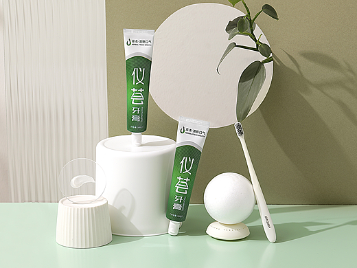 芦荟牙膏の静物拍摄