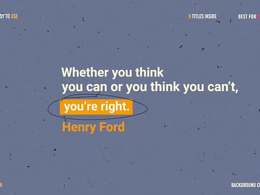 PR模板 | 创意高级纹理背景全屏文本标题展示