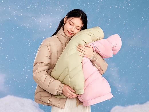 女装羽绒服 棚内制景拍摄