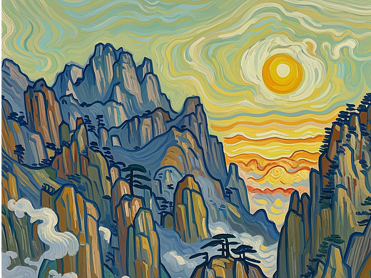 假如梵高在中国写生