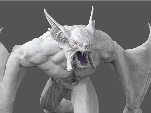 手办建模/高模雕刻/怪物模型