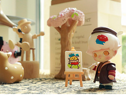 DIMOO时光漫游、POPCAR超级赛道系列等盲盒场景拍摄