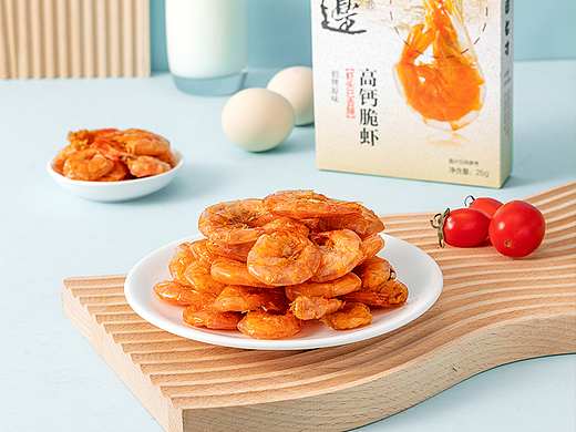 高钙脆虾美食摄影