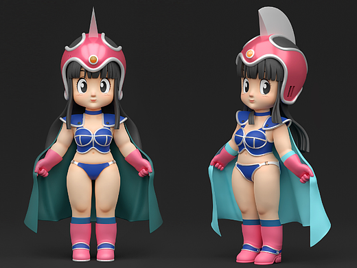 [zbrush建模]龙珠琪琪