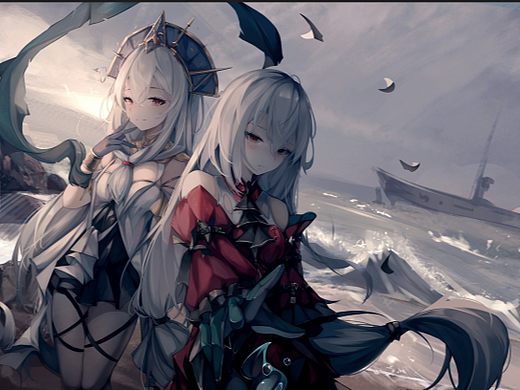 明日方舟 斯卡蒂摸鱼