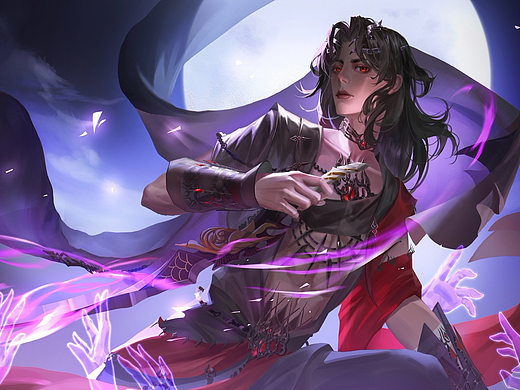 剑网3同人插画（个人主页-ZNjA1NTk4OTY=） - 商业插画 - 站酷设计师佑鹤不能喝奶茶原创素材 - 站酷ZCOOL