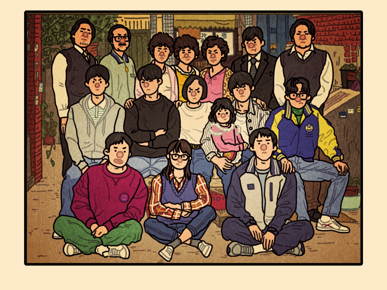 《请回答1988》双门洞全家福_雁集x大奇-站酷ZCOOL