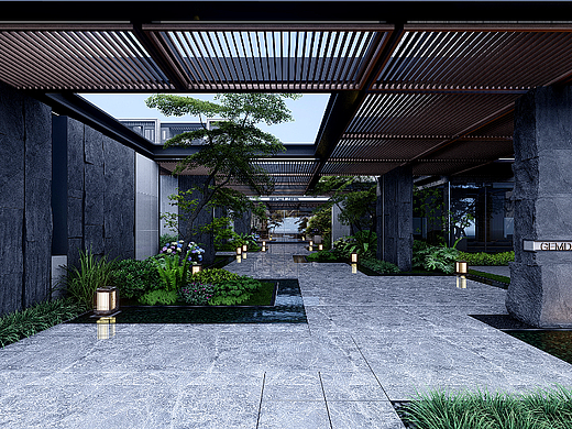 景观示范区lumion渲染