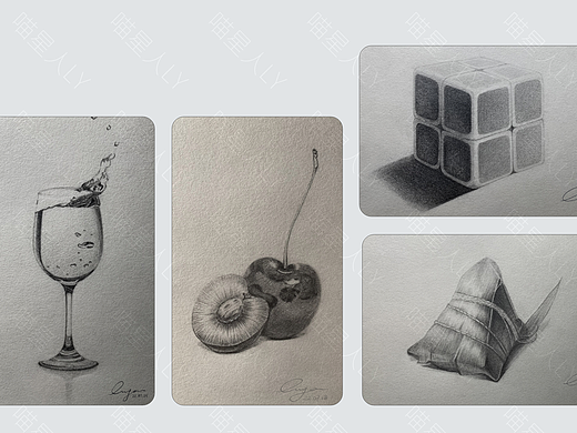 素描彩铅作品