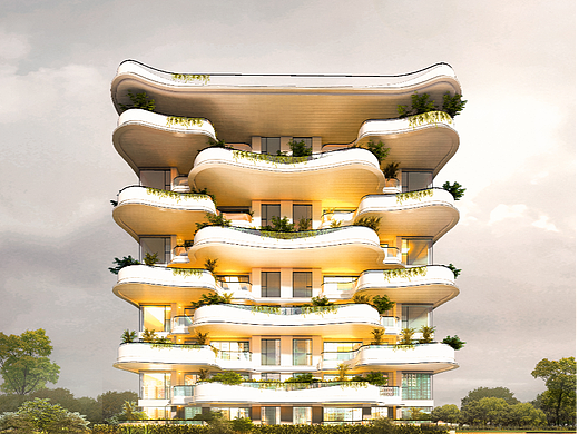第四代住宅造型设计及效果表现SU+LUMION+PS