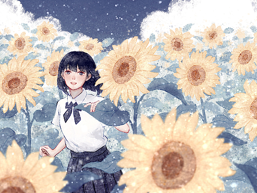 在夏日盛放 | 插画壁纸