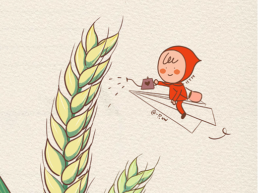 插画 24节气小满