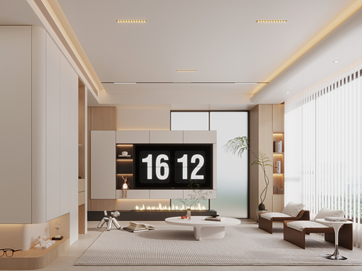 106m²现代奶油原木风