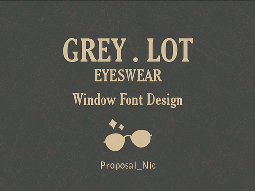 【LOGO】Grey logo-橱窗设计