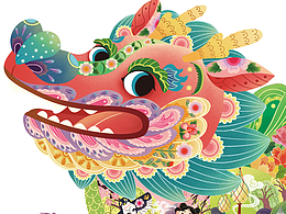 祥瑞隆隆龙年拼图