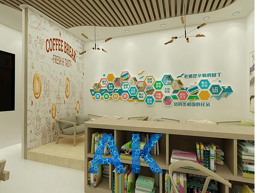 教师之家休息室3D设计效果图