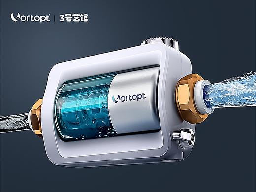 美诺浦前置过滤器/奥克斯3D产品渲染动态详情页全案