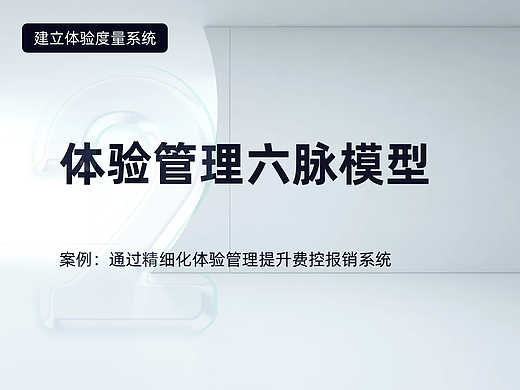体验管理六脉模型