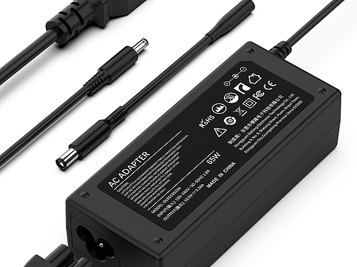 黑色简约风格笔记本充电器亚马逊套图A+