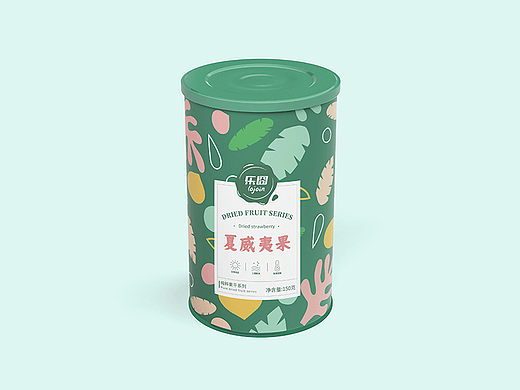 休闲零食纸罐包装设计