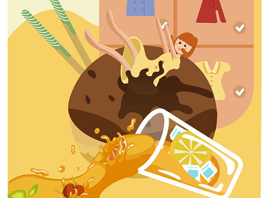 放肆吃喝 嗨爆全场（个人主页-ZNjUzMTk1NDQ=） - 宣传物料 - 站酷设计师草草栗子原创素材 - 站酷ZCOOL