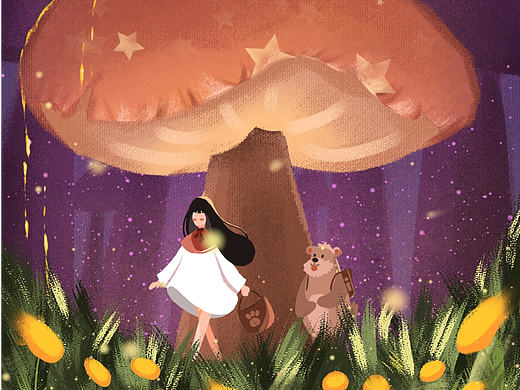 蘑菇森林（个人主页-ZNTk5NTY3NzI=） - 创作习作 - 站酷设计师棉睡衣原创素材 - 站酷ZCOOL