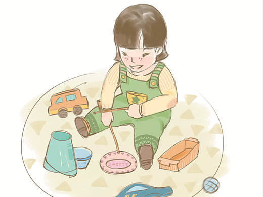 和爸爸妈妈一起做游戏