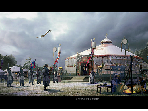 UP STUDIO古装戏—— 影视概念设计班学生气氛图作品2