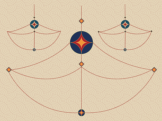 adobe illustrator 铜钱纹璎珞饰物制作方法（个人主页-ZNjA1MTAzMjg=） - 其他平面 - 站酷设计师小白熊_28原创素材 - 站酷ZCOOL